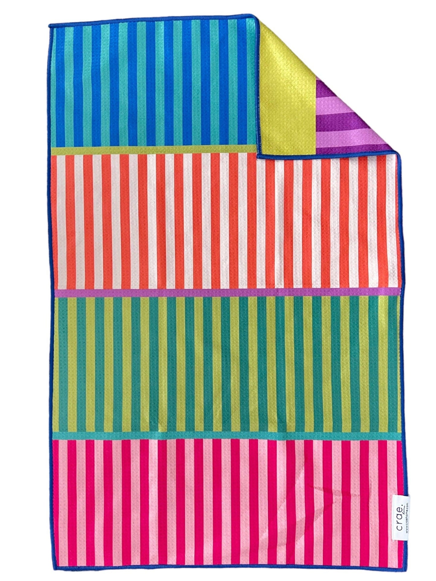 Crae Microfiber Towel Multi Stripe