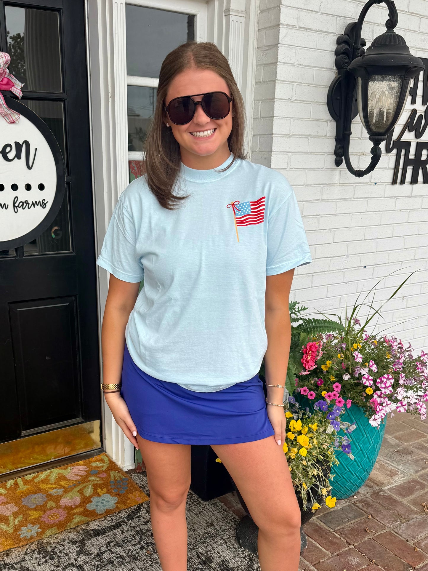 God Shed His Grace on Thee Patriotic Tee