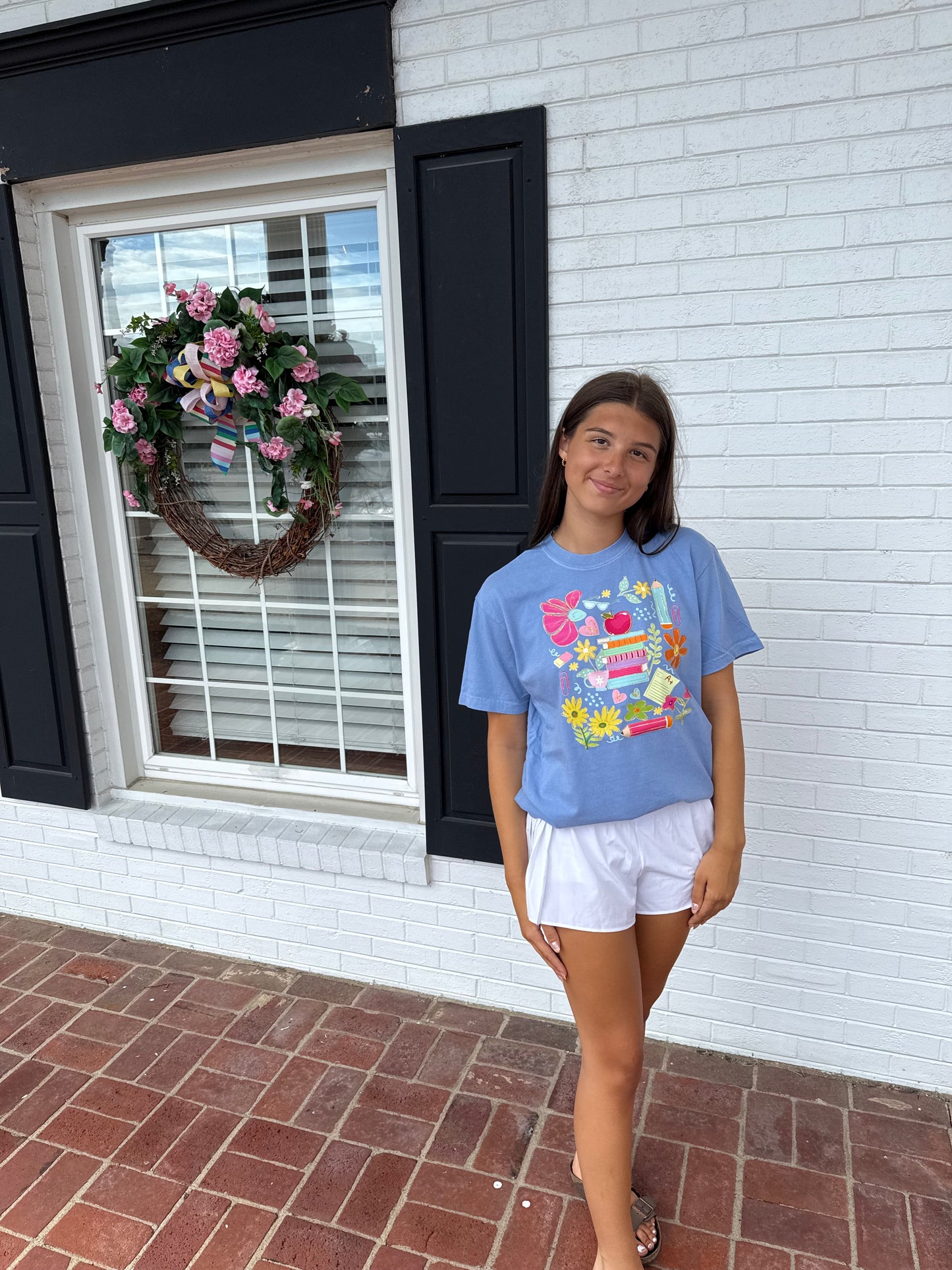 Teacher Book Stack SS Tee