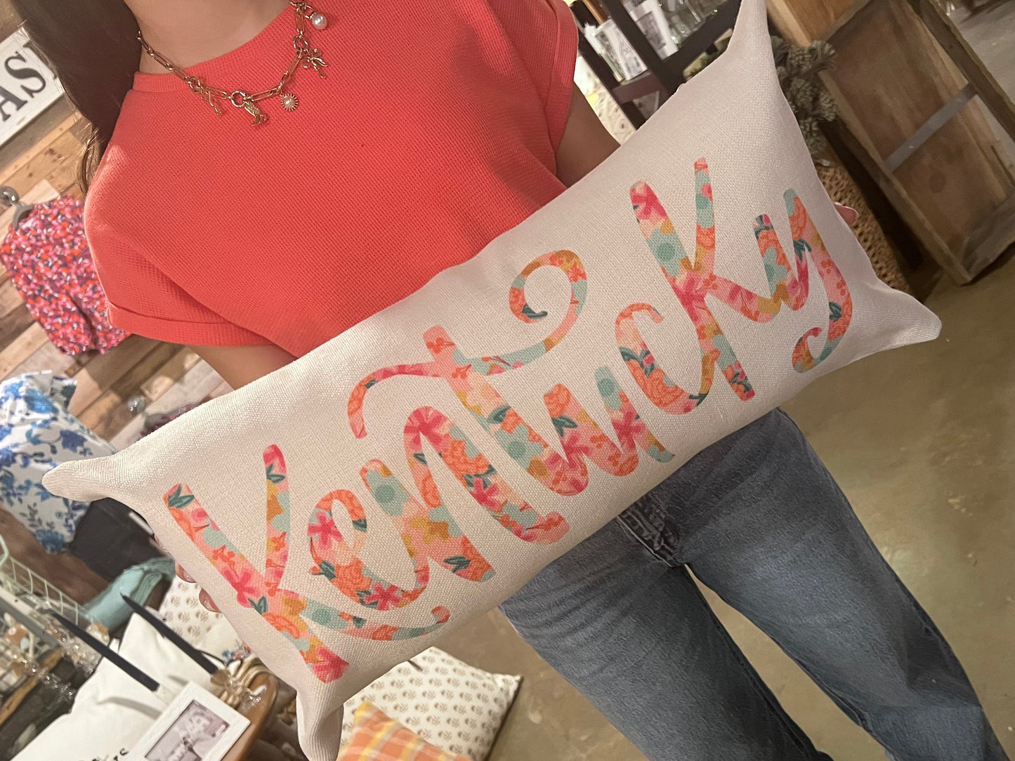 Kentucky Doodles Lumbar Pillow