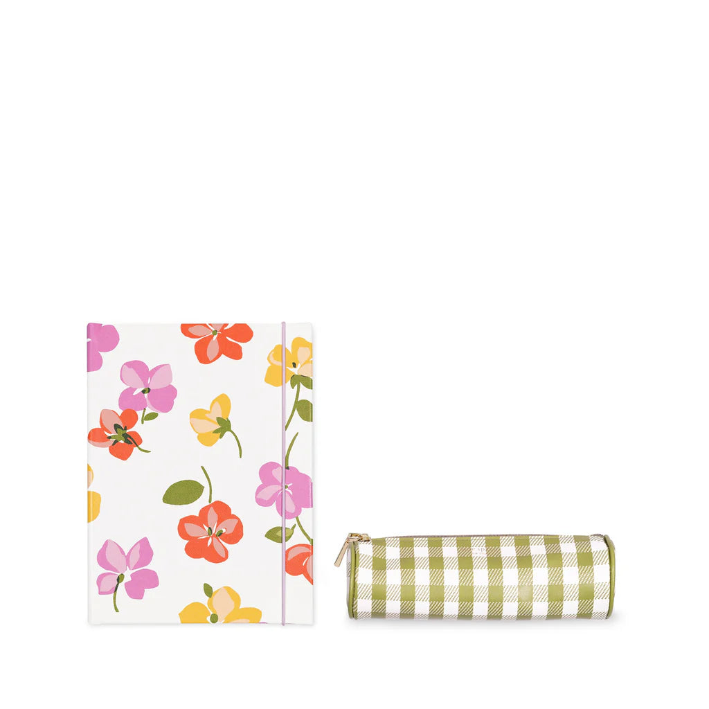 Kate Spade Spring Pansies Journal & Pen Set