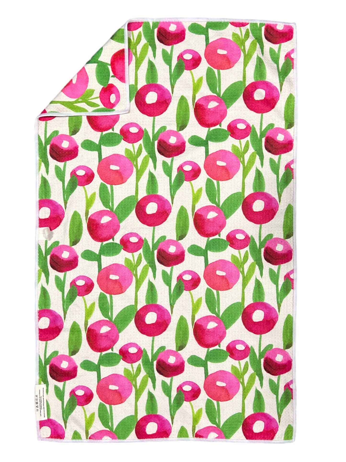 Crae Microfiber Towel Pink Floral