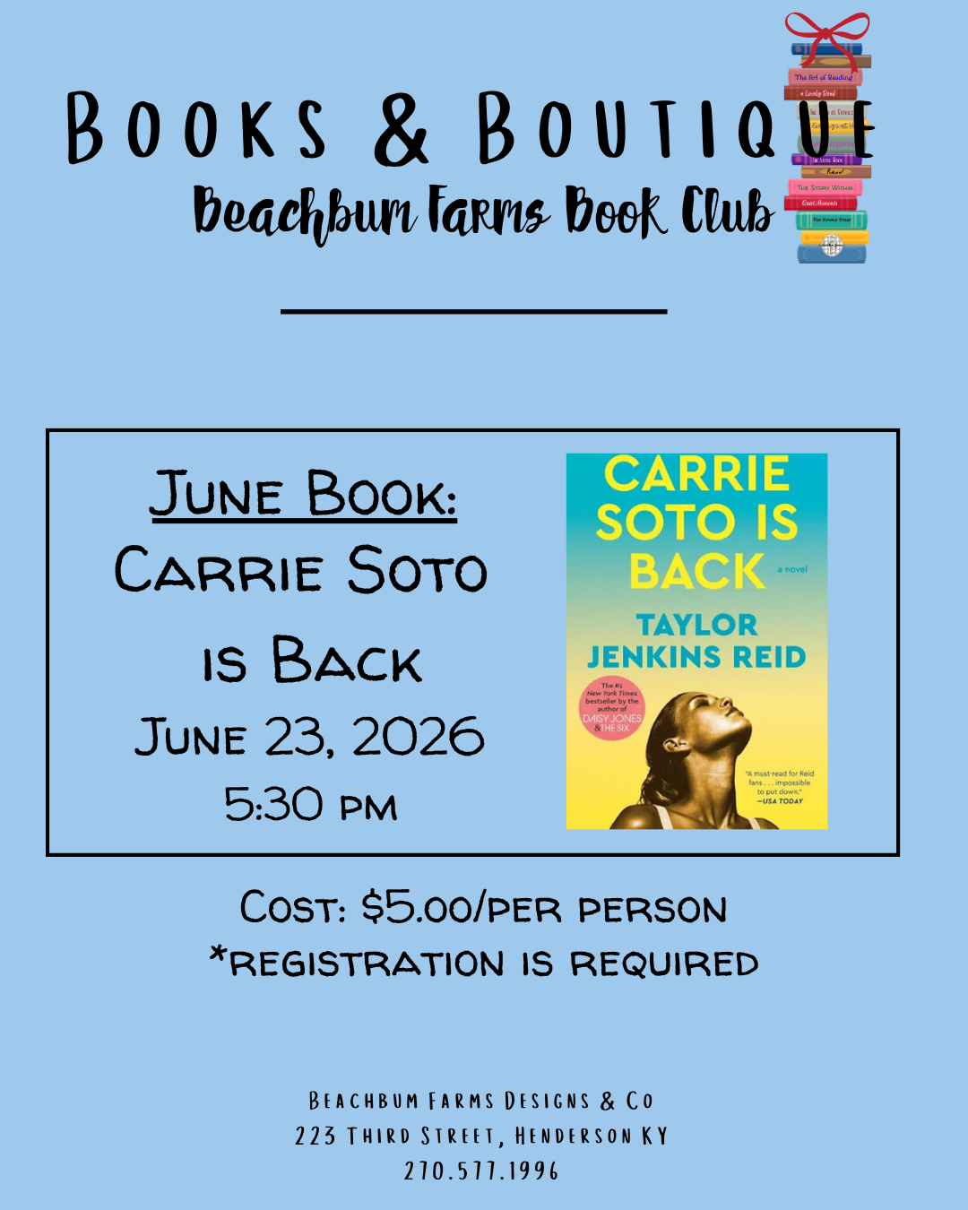 Books & Boutique Book Club
