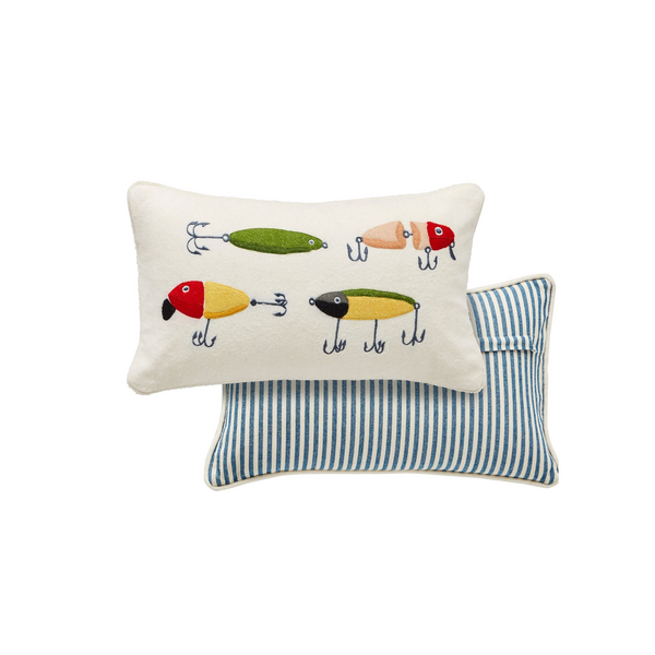 Fish Lures Lake Pillow