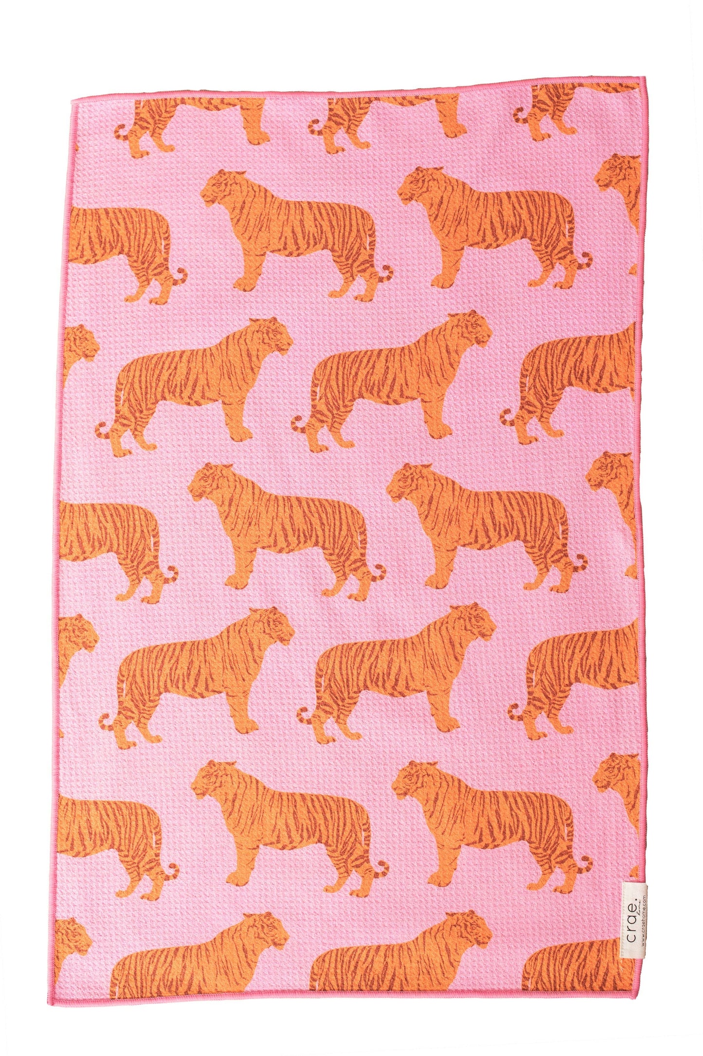 Crae Microfiber Towel Pink Tiger
