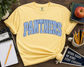 Blue Pinstripe Panthers Tee
