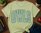Owls Varsity Pinstripe Spirit Tee