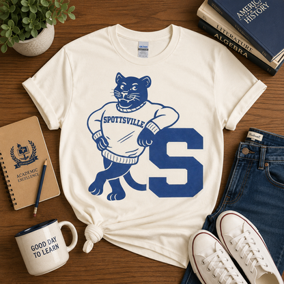 Varsity Sweater Letter Mascot Tee