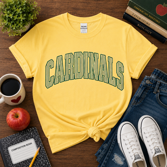 Cardinals Vintage Varsity Stripe Tee