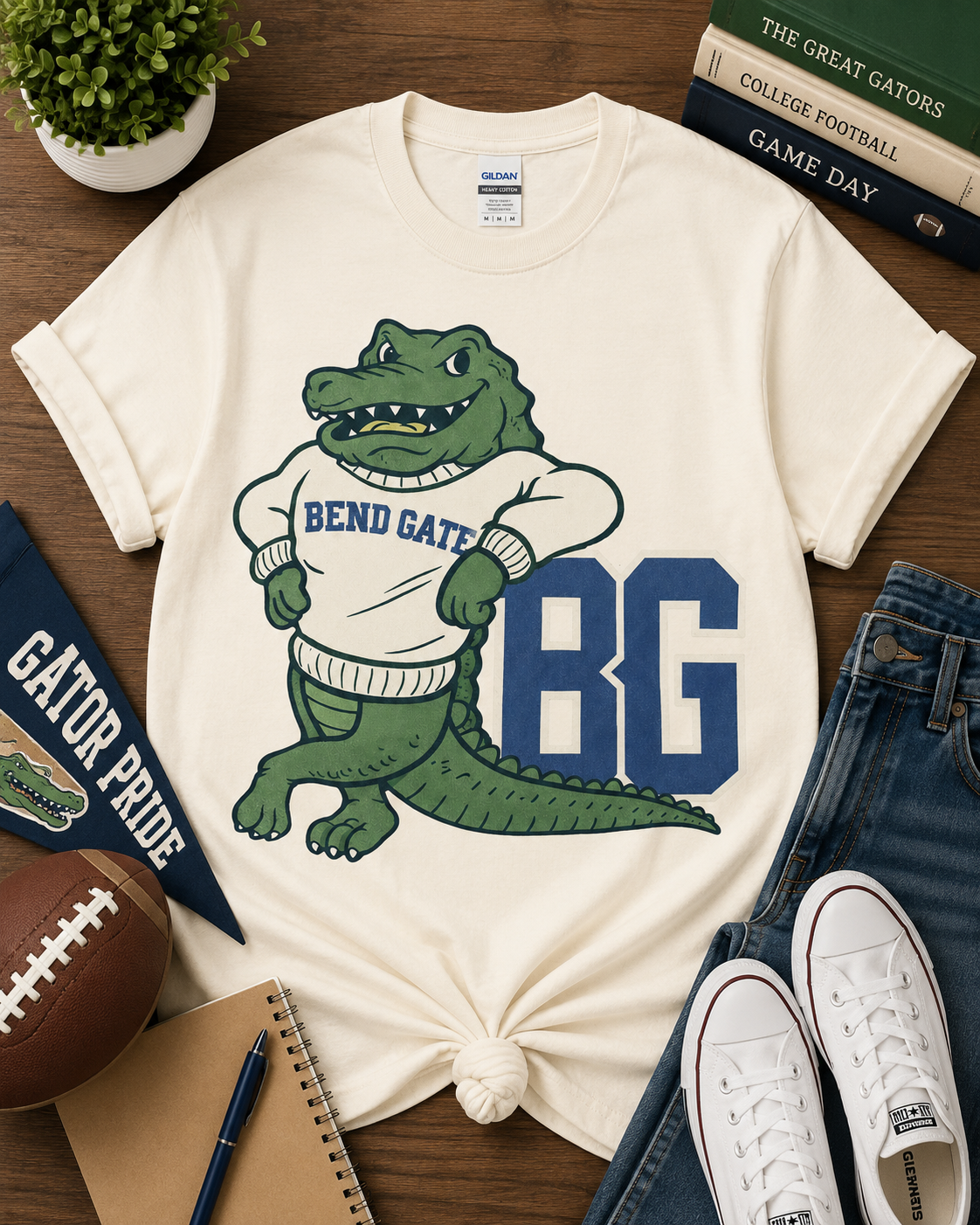 Varsity Sweater Letter Mascot Tee