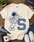 Varsity Sweater Letter Mascot Tee
