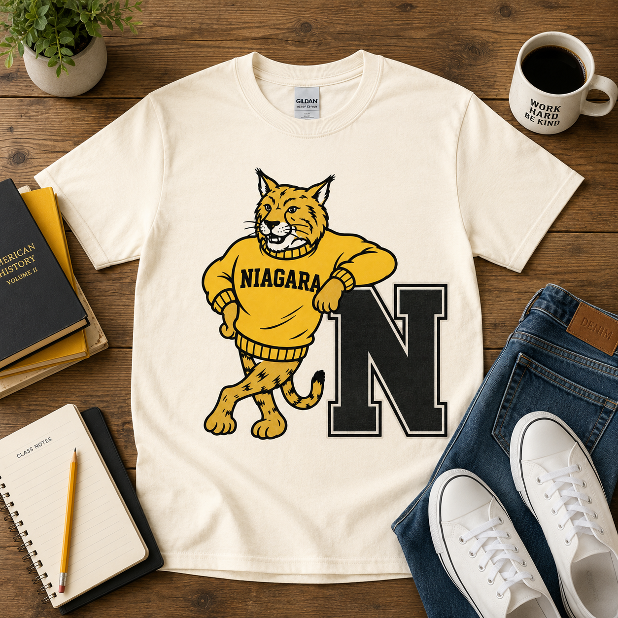 Varsity Sweater Letter Mascot Tee