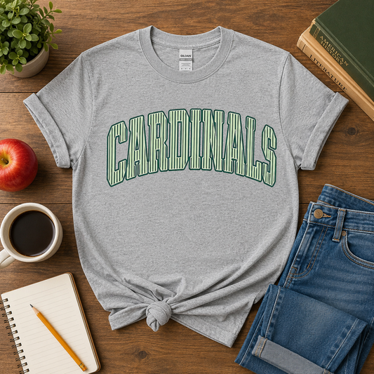 Cardinals Vintage Varsity Stripe Tee