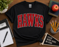 Hawks Varsity Stripe Spirit Tee