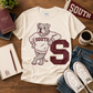 Varsity Sweater Letter Mascot Tee