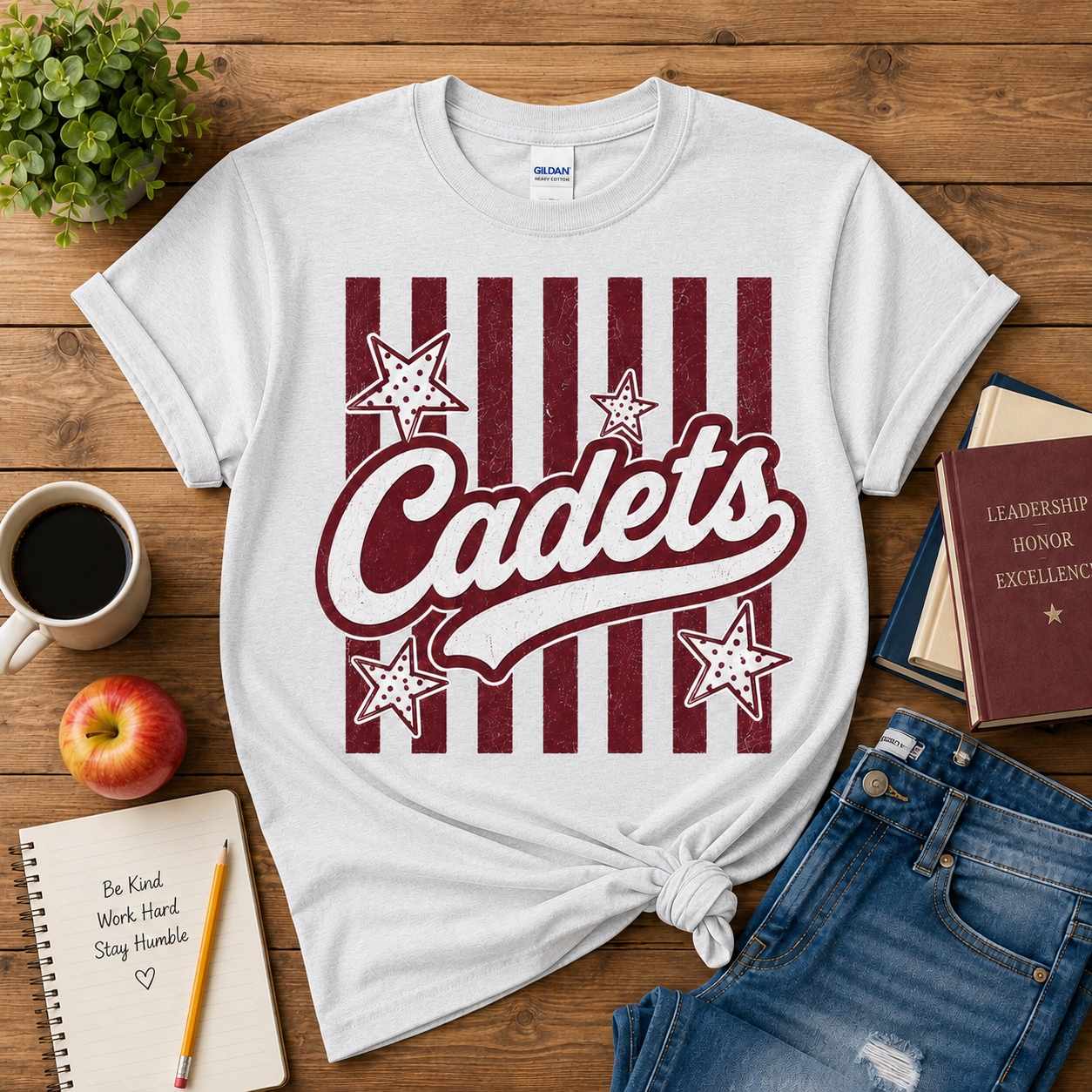 Americana Stars & Stripes School Spirit Tee