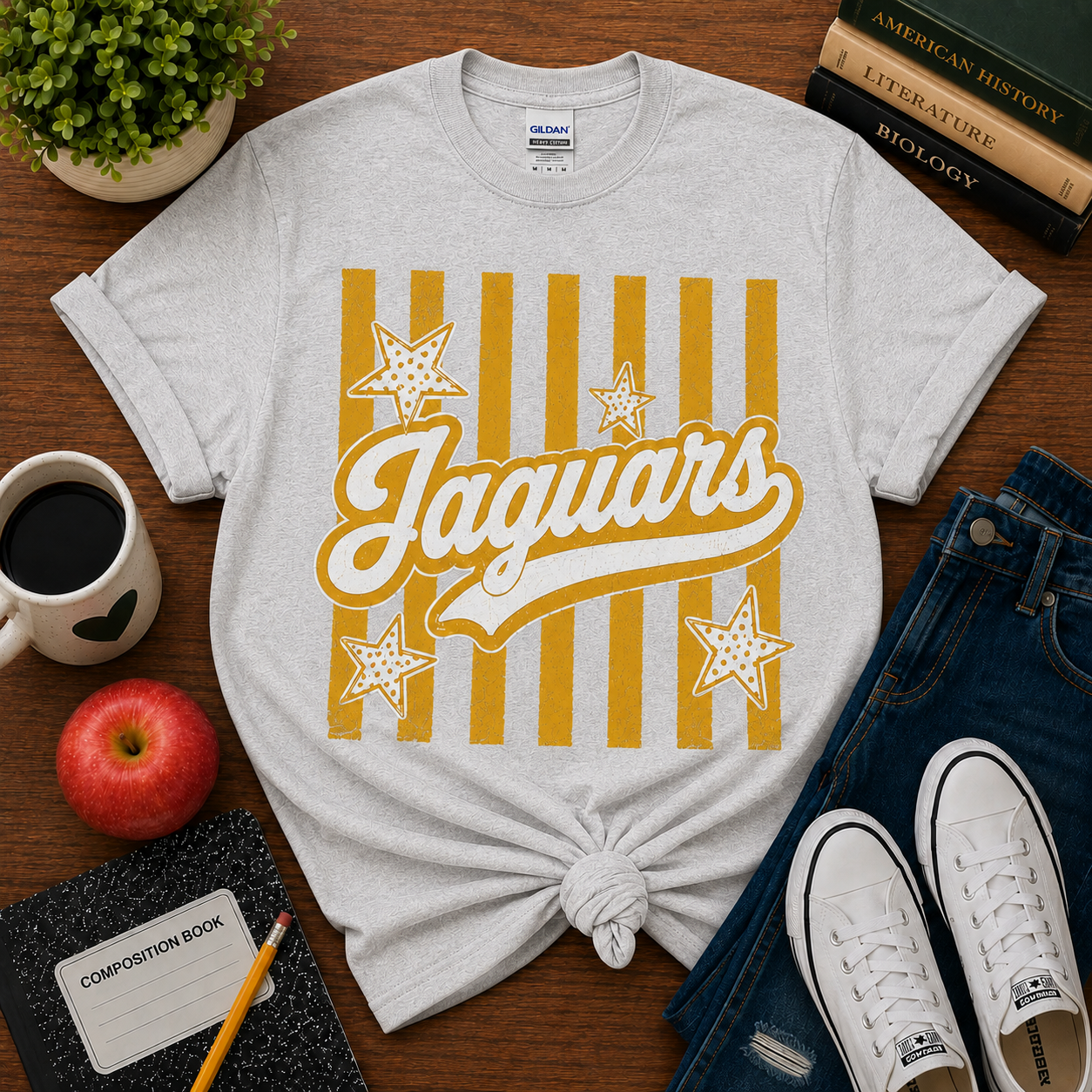 Americana Stars & Stripes School Spirit Tee