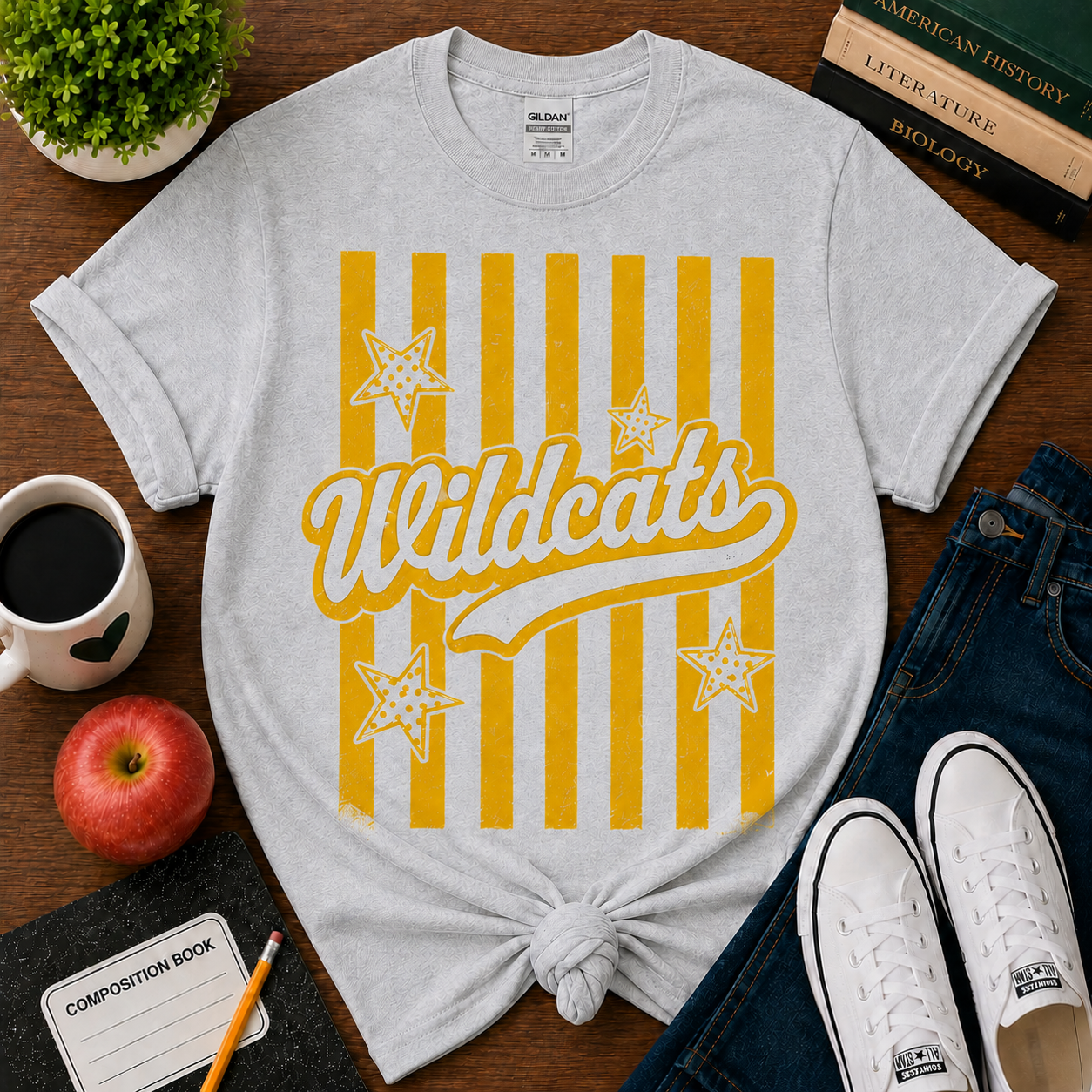 Americana Stars & Stripes School Spirit Tee