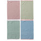 Ric Rac Trimmed Cotton Striped Towels