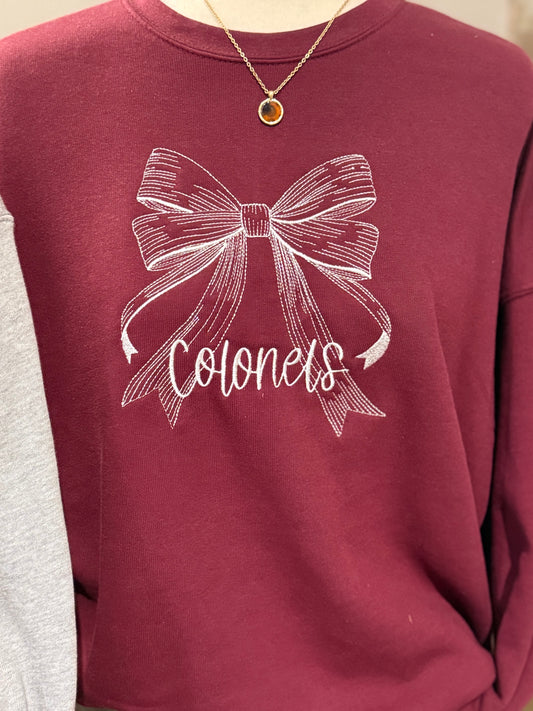Colonels Bow Embroidered Sweatshirt