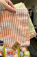 Ric Rac Trimmed Cotton Striped Towels