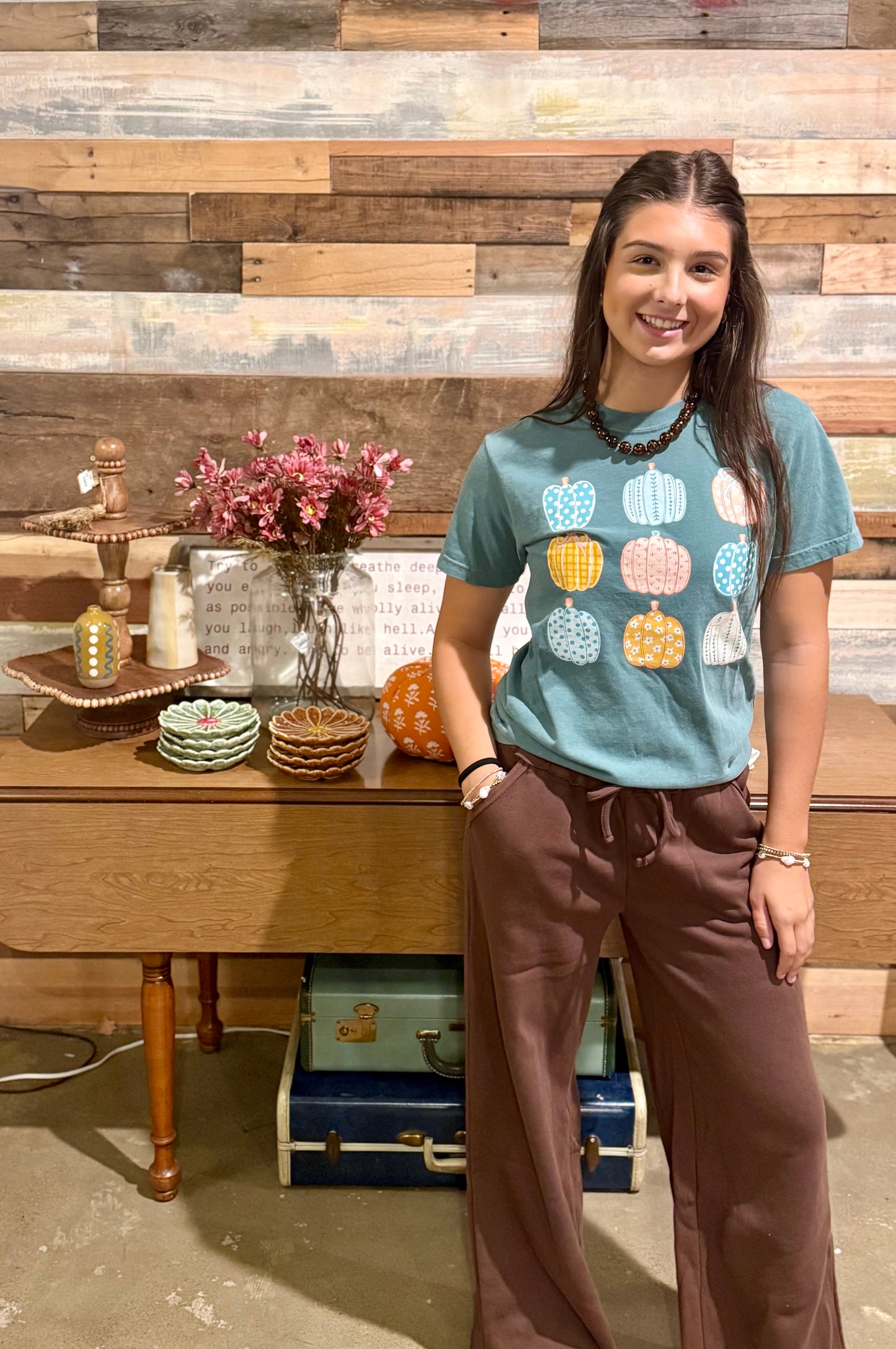 Patchwork Pumpkin Parade Tee