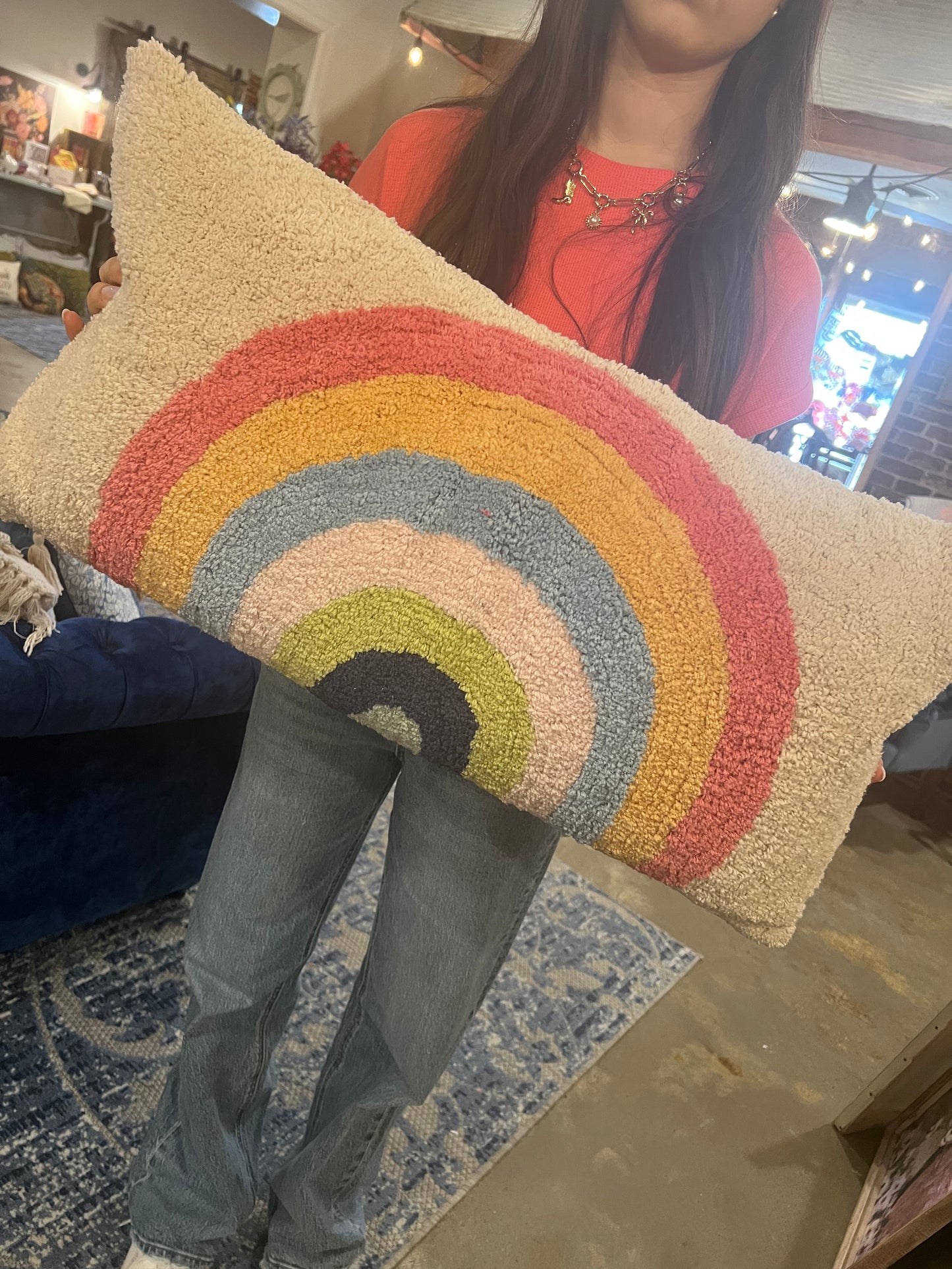 Rainbow Lumbar Pillow