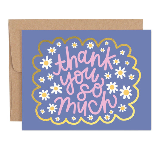 Thank You So Much Daisies Greeting Card